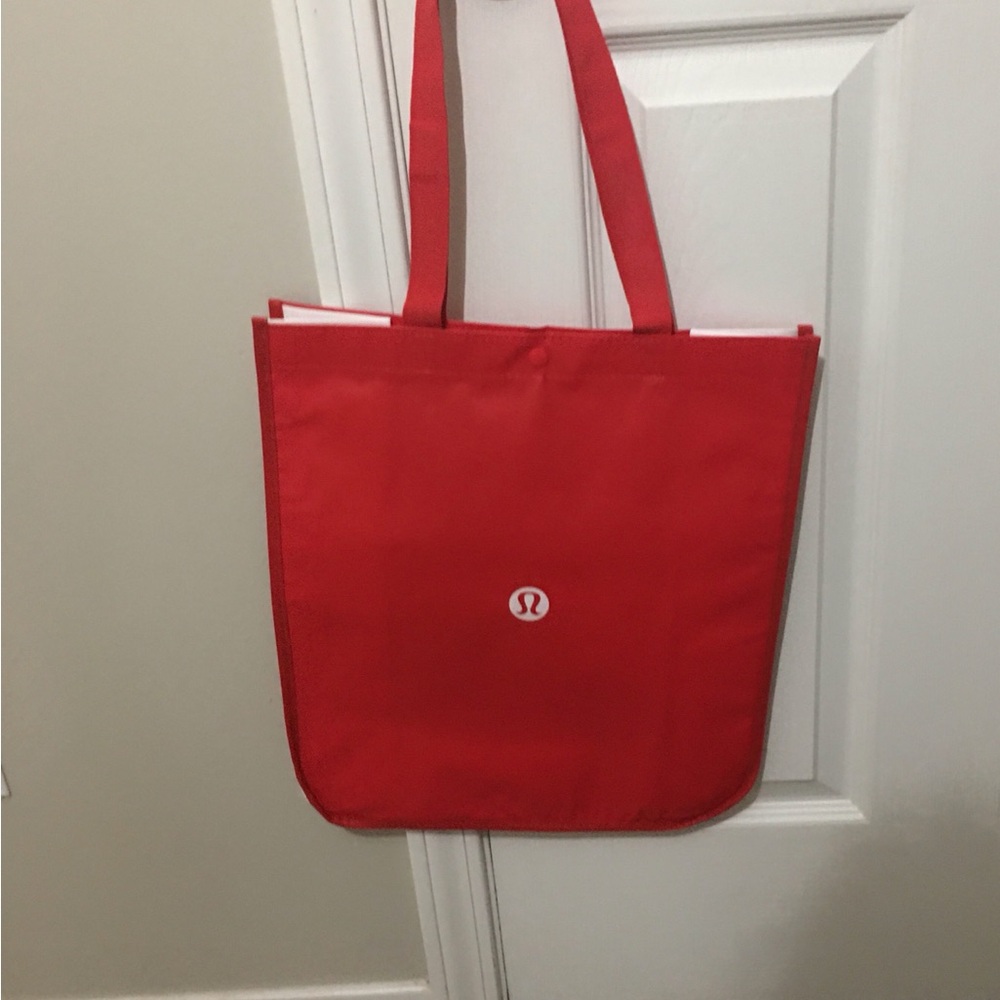 lululemon athletica Red Tote Bag large new